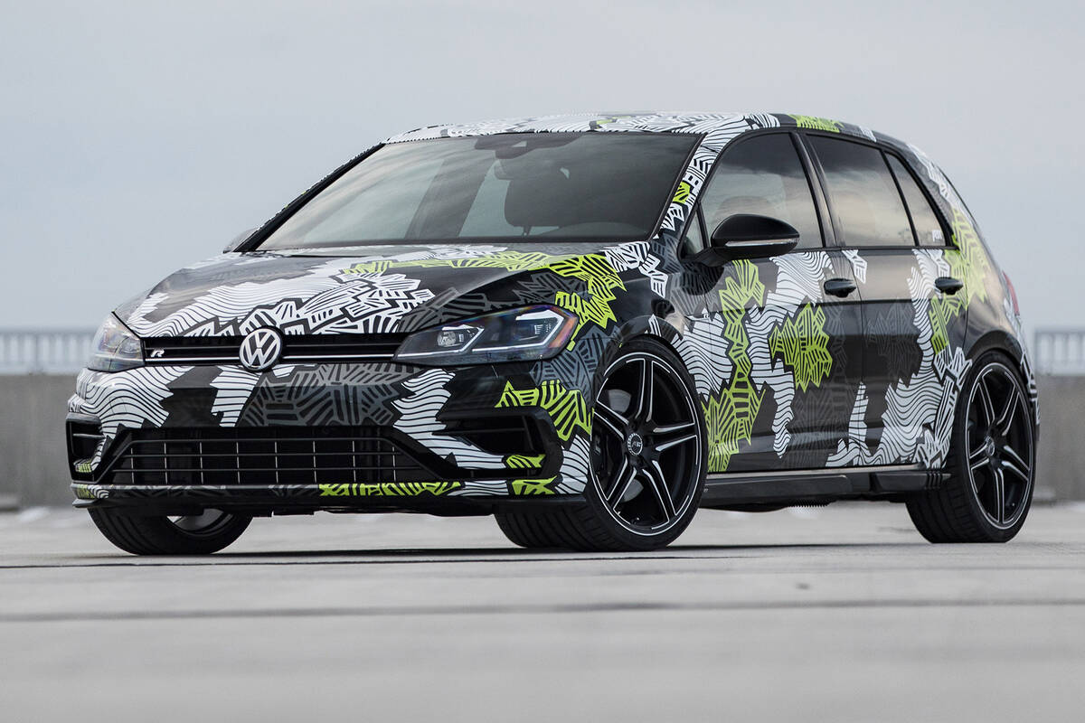 VW Golf R modified by ABT part of 2018 Volkswagen Enthusiast Vehicle Fleet Audi Tuning VW Tuning Chiptuning von ABT Sportsline