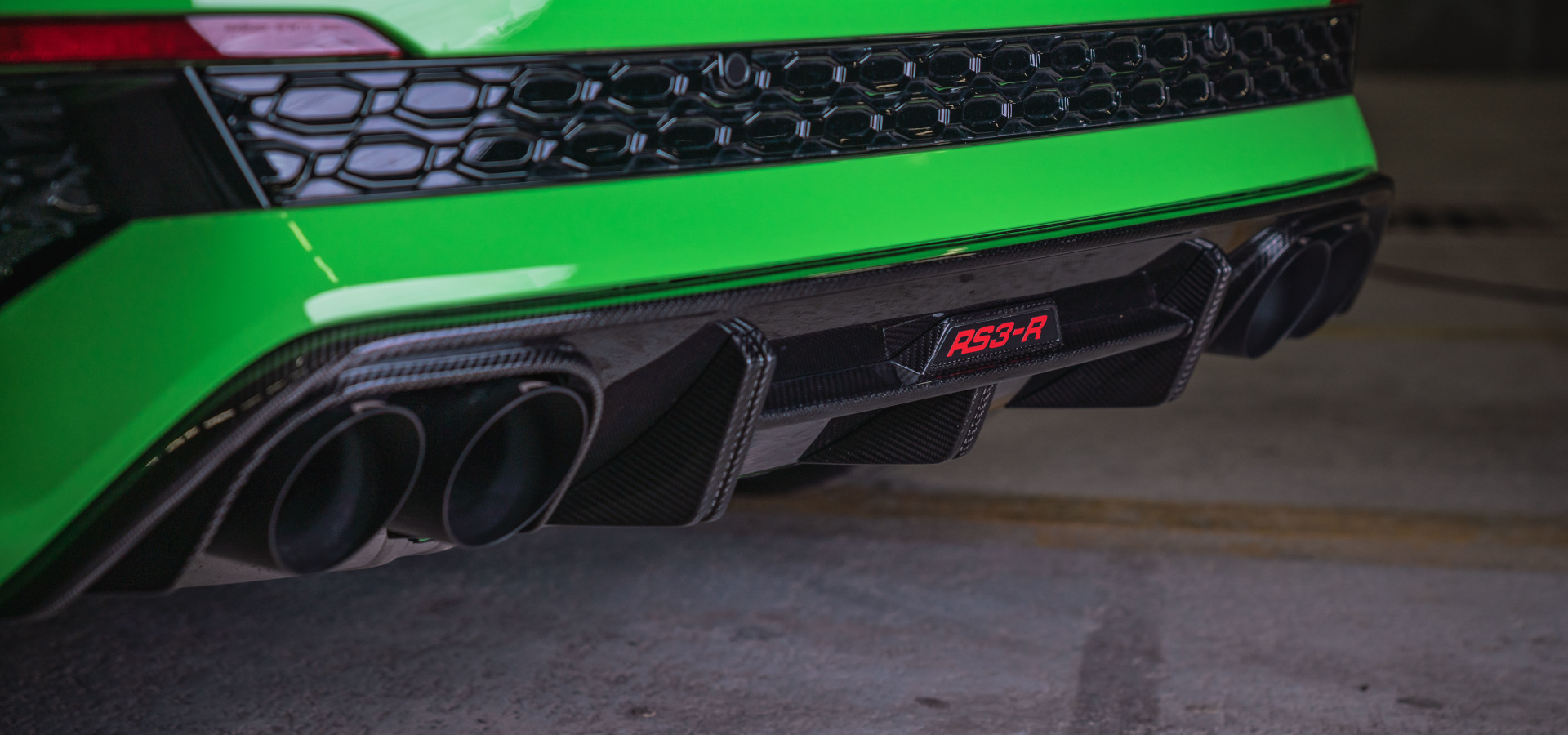 Close-up of tailpipes