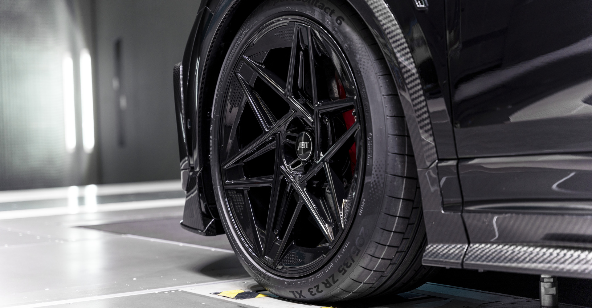 Close-up of rims