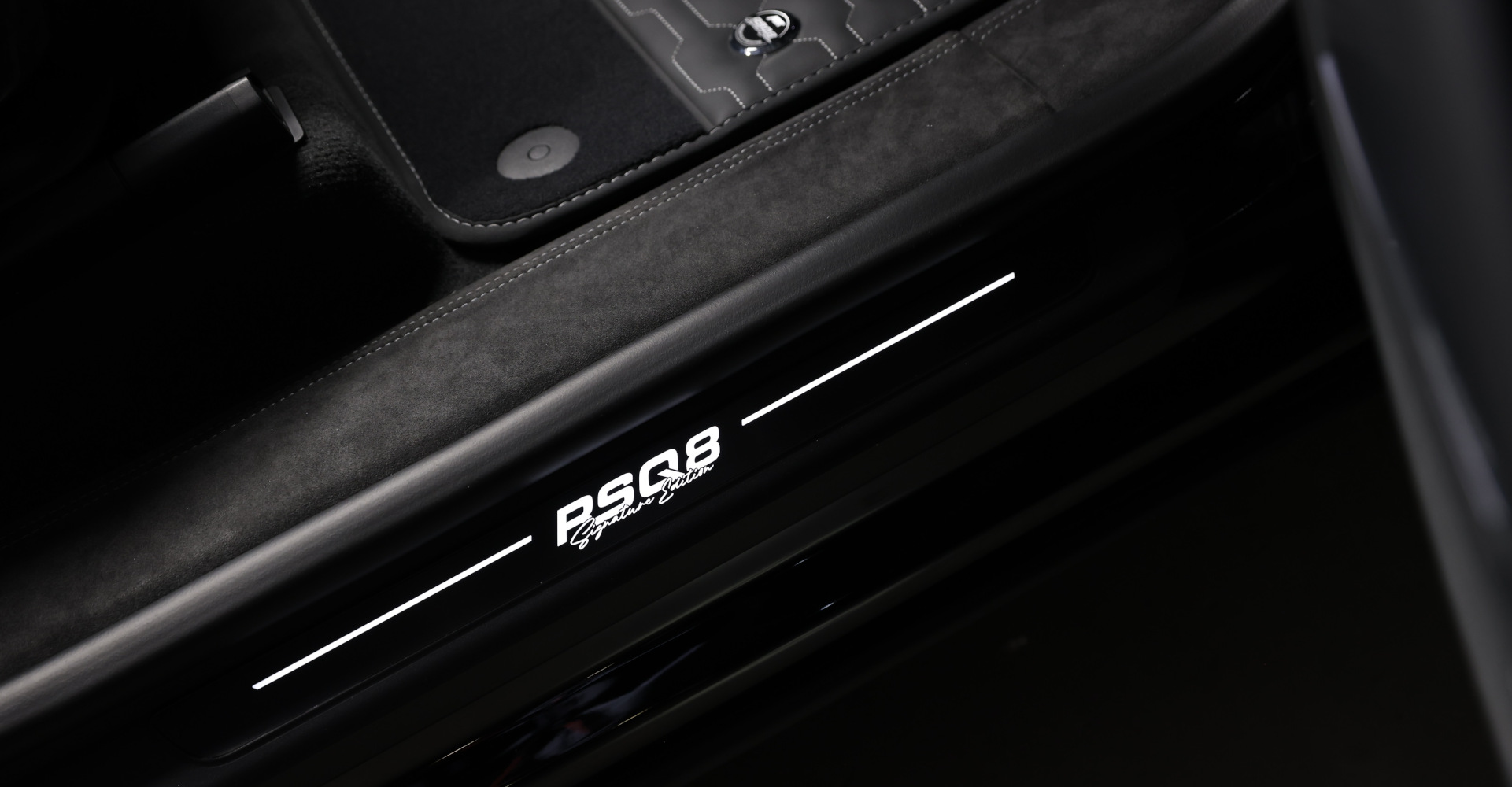 Close-up of the door sill panel